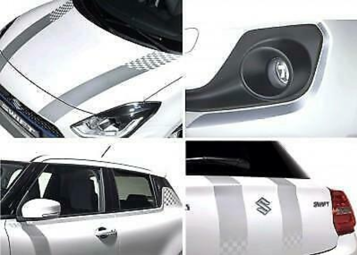 Suzuki Swift Full Stripe Set - Silver