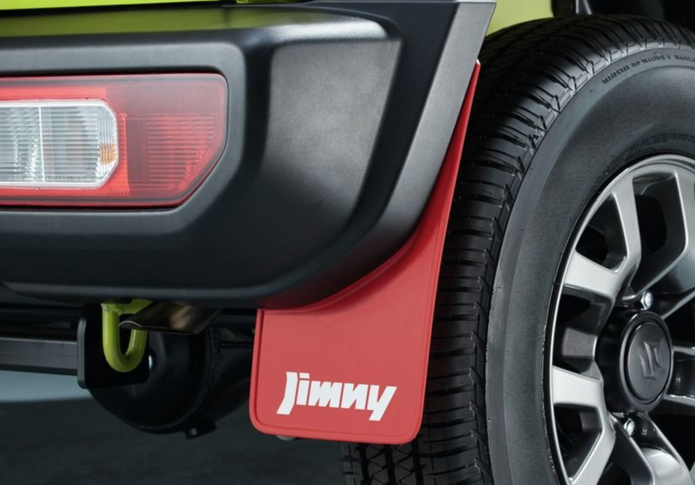 Suzuki Jimny Mudflap Set - Rear, Flexible - Red