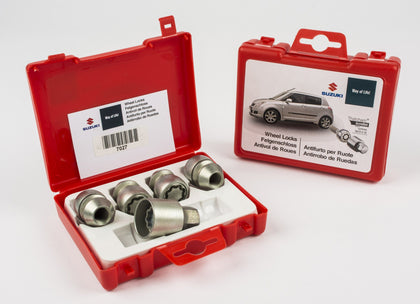 Locking wheel outlet nut set