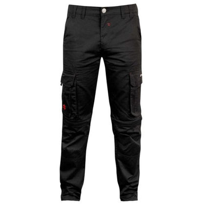 Team black zip off cargo pants LARGE
