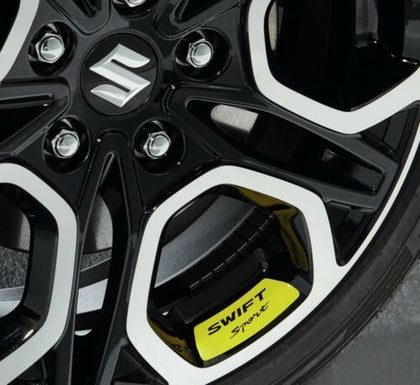 SUZUKI SWIFT SPORT WHEEL DECAL SET YELLOW (2018 ONWARDS)