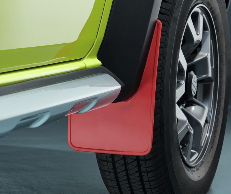 Suzuki Jimny Mudflap Set - Front, Flexible - Red