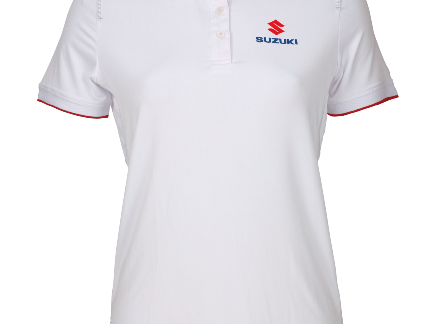 Suzuki Team White Polo Shirt Ladies Anthony Betts Suzuki
