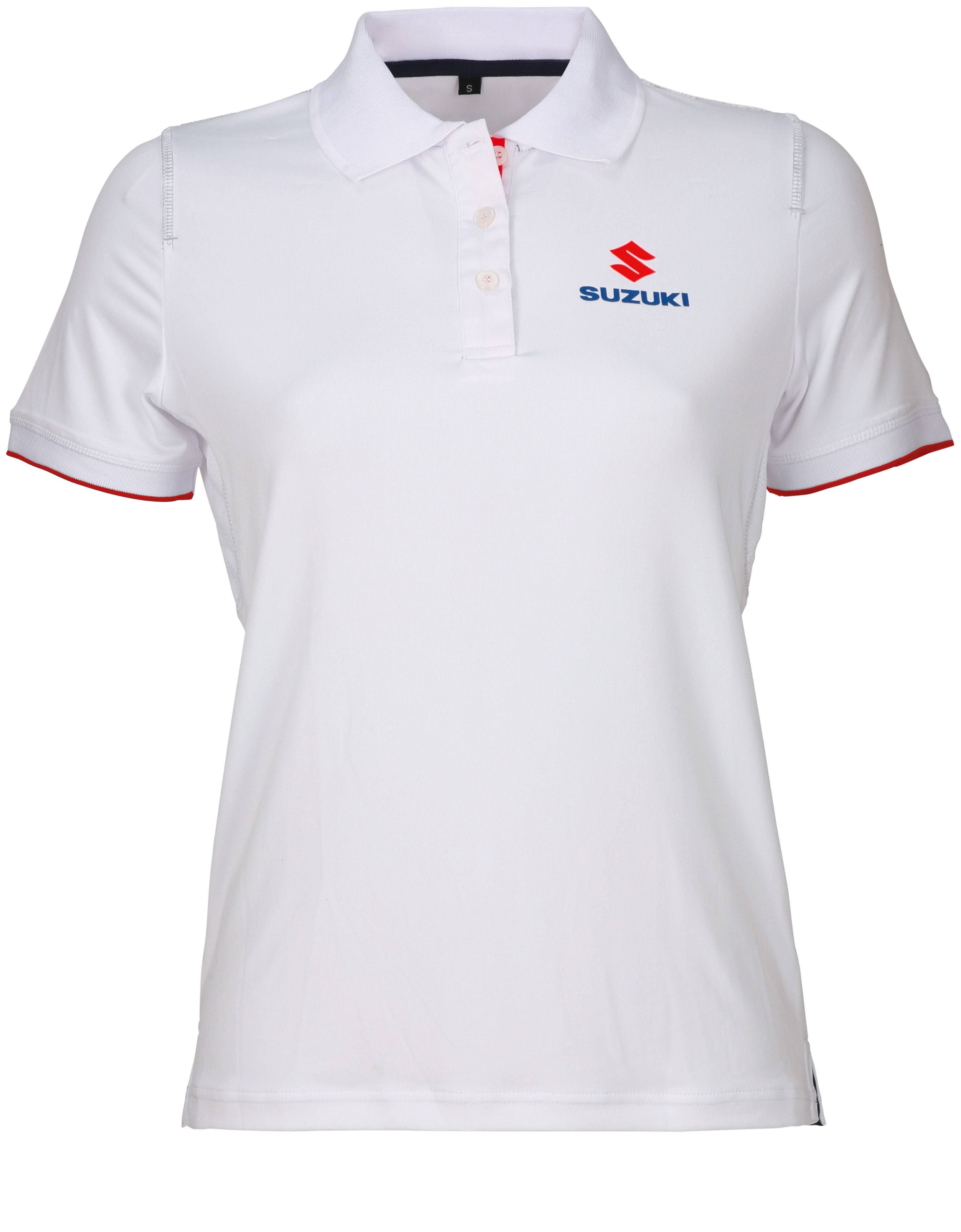 Suzuki Team White Polo Shirt Ladies Anthony Betts Suzuki